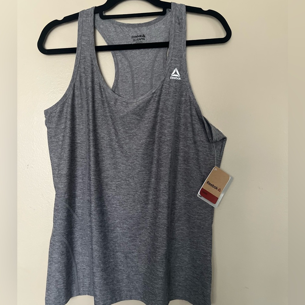 Reebok Women's Heather Gray Tank Top